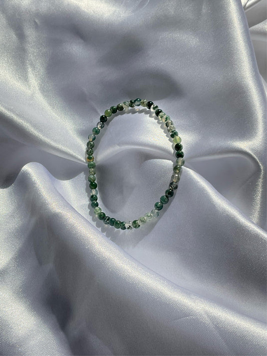 4mm Moss Agate bracelet