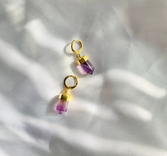 Amethyst earrings
